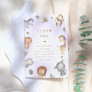 Search for safari animals thank you cards Boy