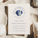 Search for seashell bridal shower invitations Under the sea