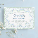 Search for blue and green baby shower invitations For her