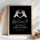 Search for black and white halloween posters Skeleton hands