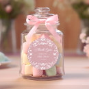 Search for baby girl shower invitation stickers Thank you