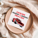 Search for race car napkins 2nd birthday
