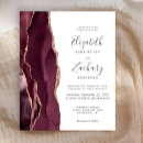 Search for rose gold and burgundy invitations Modern