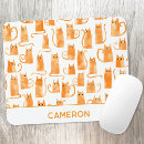 Search for orange kitty cat mouse mats Ginger