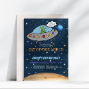 Search for out of this world birthday invitations Kids birthday party