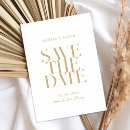 Search for gold white save the dates Modern