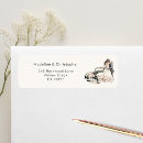 Search for classic car return address labels Watercolor
