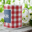Search for blue check gingham mugs Cute