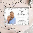 Search for elegant 25th wedding anniversary invitations Calligraphy