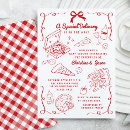 Search for pizza baby shower invitations Italian food