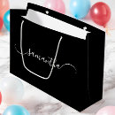 Search for black and white gift bags Calligraphy