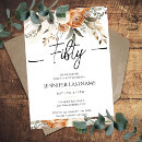 Search for fancy 50th birthday invitations Modern