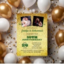 Search for emerald anniversary invitations Glitter