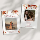Search for autumn thank you postcards Elegant script
