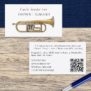 Search for trumpet music business cards Brass
