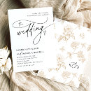 Search for floral pattern wedding invitations Black and white