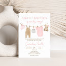 Search for clothesline baby girl shower invitations Boho