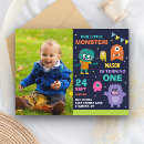 Search for little monster birthday invitations Cartoon