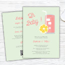 Search for pink lemonade baby shower invitations Modern