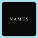 Search for add name stickers Black