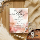 Search for rosegold wedding invitations Watercolor