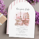 Search for bonjour baby invitations Parisian cafe