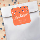 Search for orange graduation stickers Orange and blue