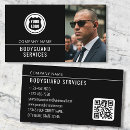 Search for security officer business cards Black and white