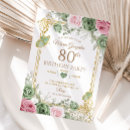 Search for pink and green birthday invitations 70th birthday party