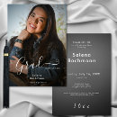 Search for class 2024 graduation invitations Black and white