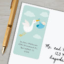 Search for stork return address labels Blue