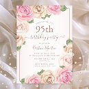 Search for 95th birthday invitations Watercolor