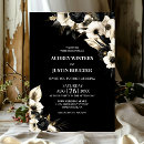 Search for black and white floral invitations Rustic