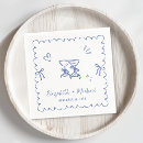 Search for retro wedding napkins Doodle