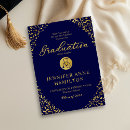 Search for formal graduation invitations Gold foil