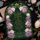 Search for green and purple wedding invitations Gold