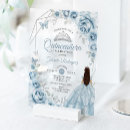 Search for blue dress quinceanera invitations Floral