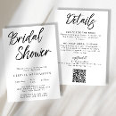 Search for display bridal shower invitations Black and white