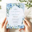 Search for blue and silver wedding invitations Botanical