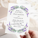 Search for lavender flower wedding invitations Watercolor