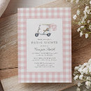 Search for golf bridal shower invitations Cocktails and country clubs