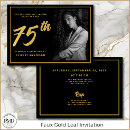 Search for mans 75th birthday invitations Elegant
