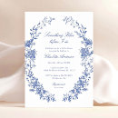 Search for something blue bridal shower invitations Watercolor