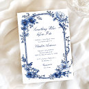 Search for something blue bridal shower invitations Watercolor