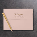 Search for gold envelopes Blush pink