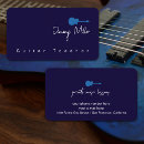 Search for guitar lessons business cards Musical