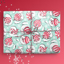 Search for peppermint candy wrapping paper Red