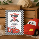Search for red car birthday invitations Kids