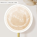 Search for brown monogram stickers Watercolor