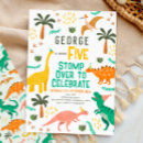 Search for dino party invitations For kids